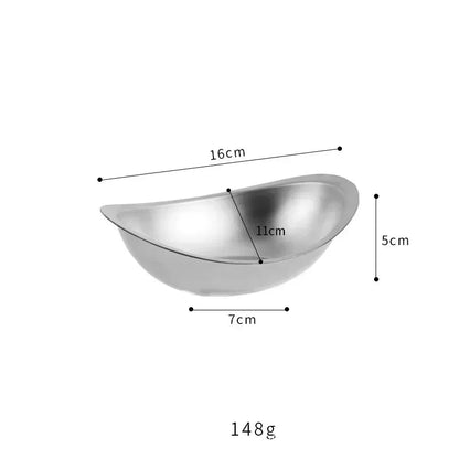 Lingote dorado Elegance: ensaladera de acero inoxidable para cocina coreana