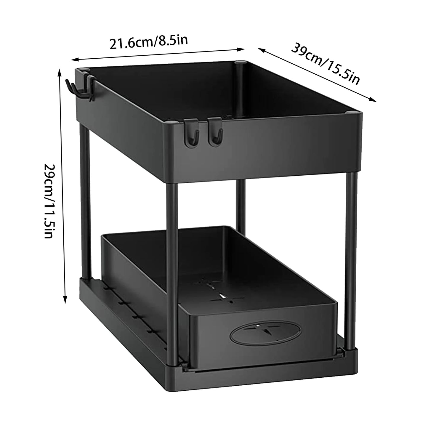 Hideaway Helper - 2-Tier Under Sink Cabinet Rack