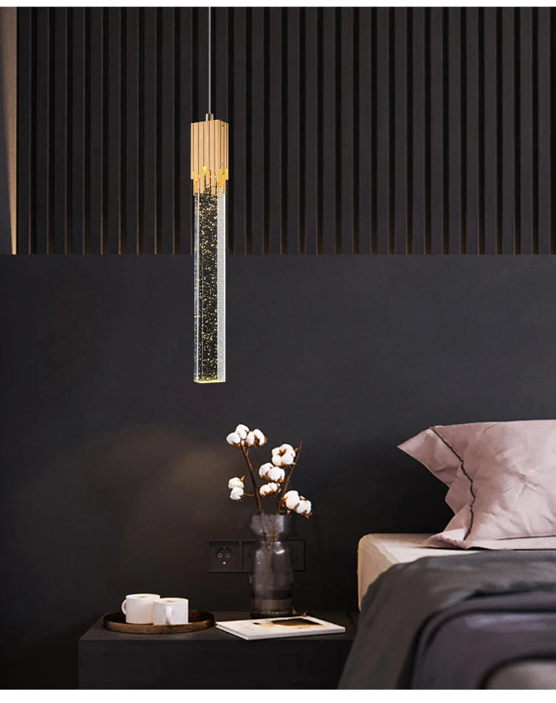 Luxe Lightfall - Lustre en cristal pour espaces contemporains