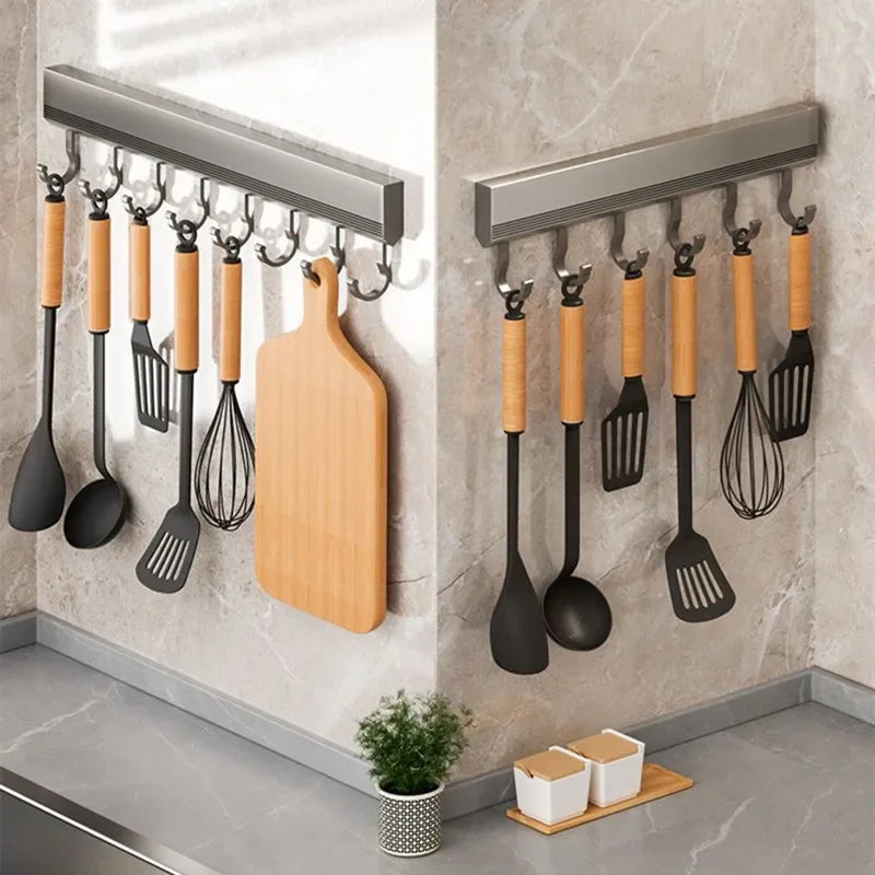 HookLine - Almacenamiento de pared para artículos esenciales de cocina y baño