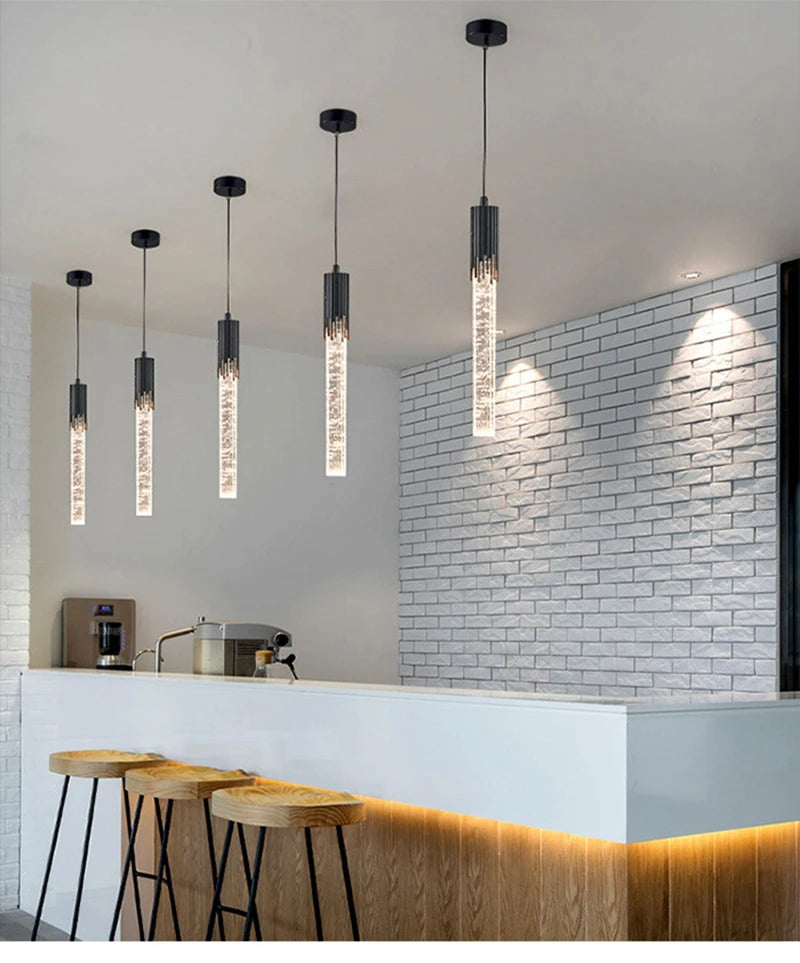 Luxe Lightfall - Lustre en cristal pour espaces contemporains