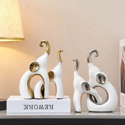 Nordic Grace - Abstract Elephant Statue for Modern Interiors