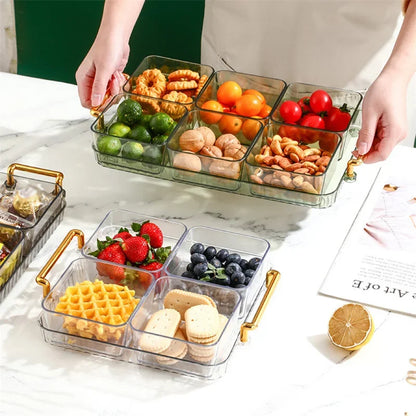 Luxury Divided Delights - Dried Fruit Plate with Multiple Grids