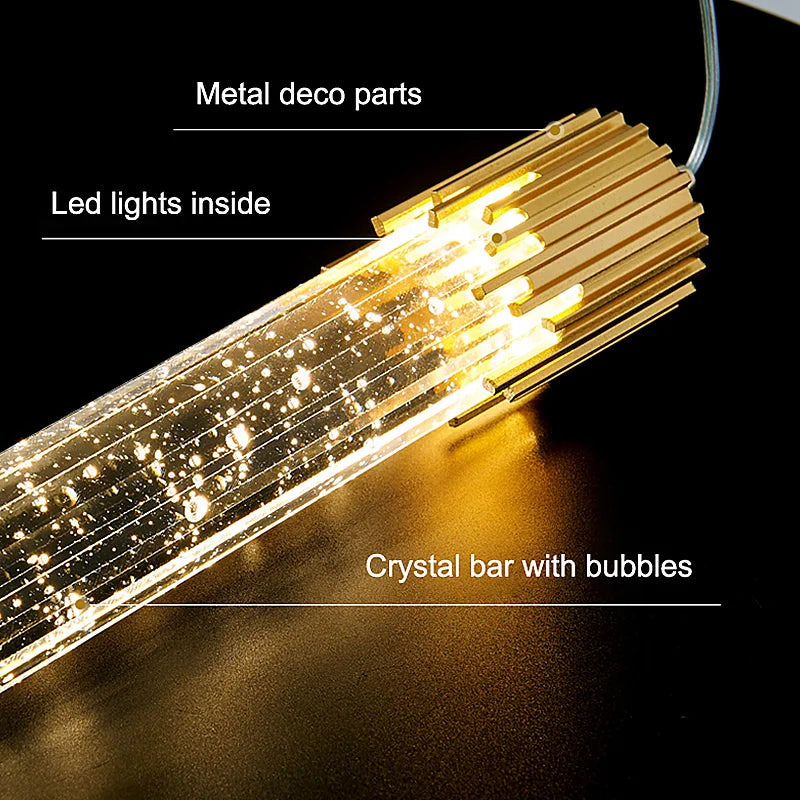 Luxe Lightfall - Lustre en cristal pour espaces contemporains