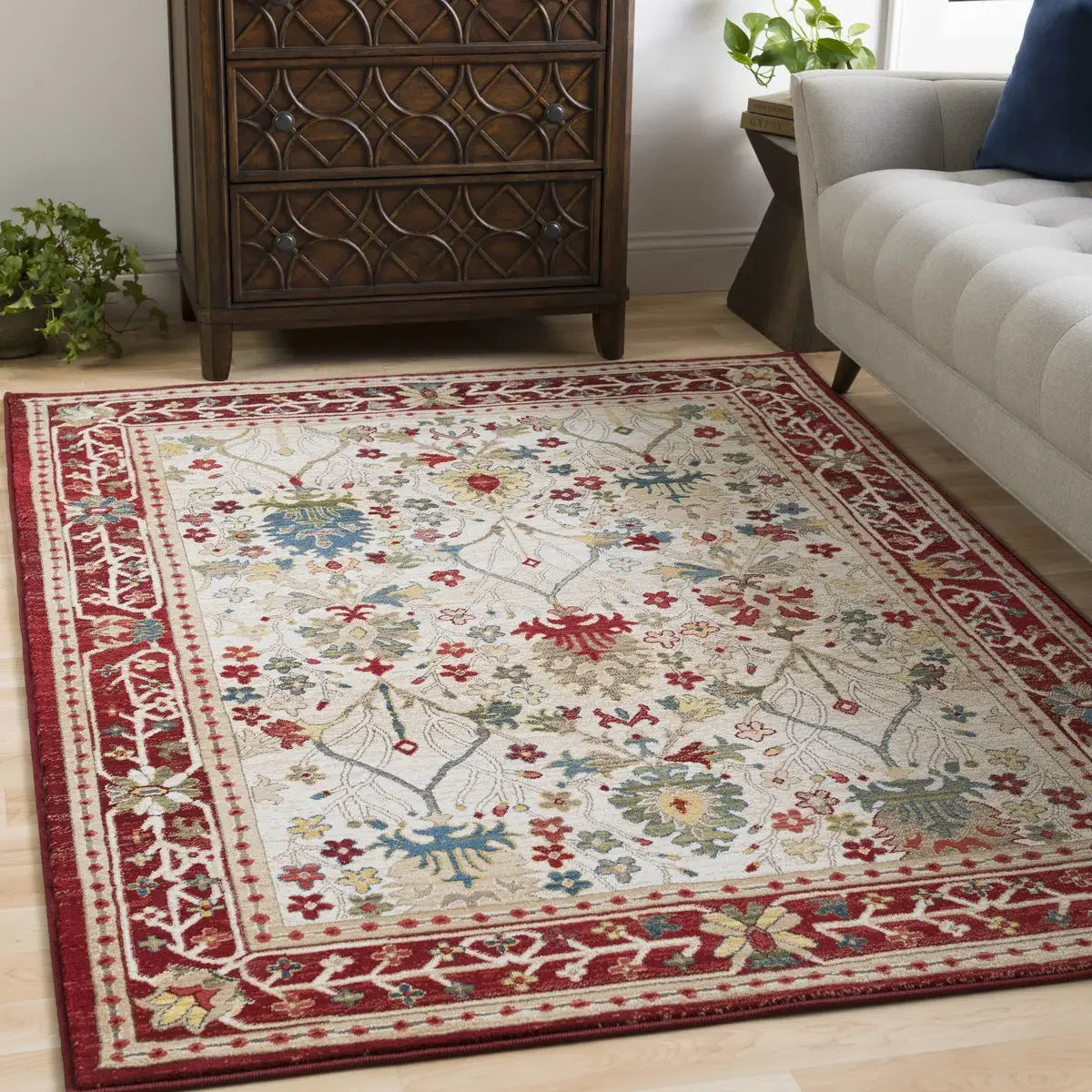 Ethnic Elegance: Persian Court Pattern Carpet for Large Area Decoration