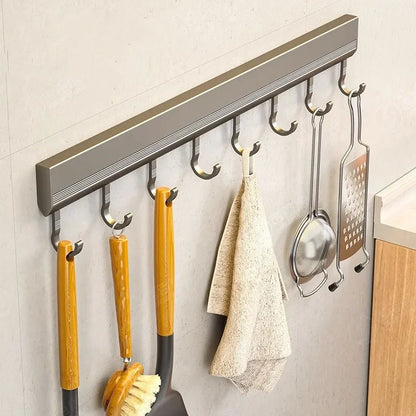 HookLine - Almacenamiento de pared para artículos esenciales de cocina y baño