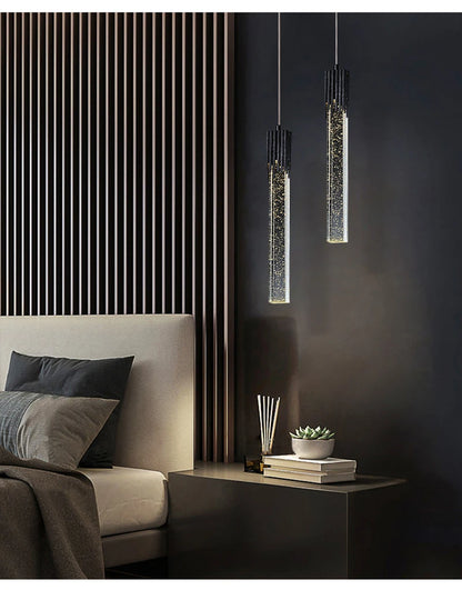 Luxe Lightfall - Lustre en cristal pour espaces contemporains