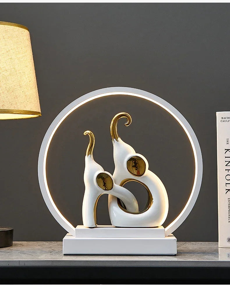 Nordic Grace - Abstract Elephant Statue for Modern Interiors