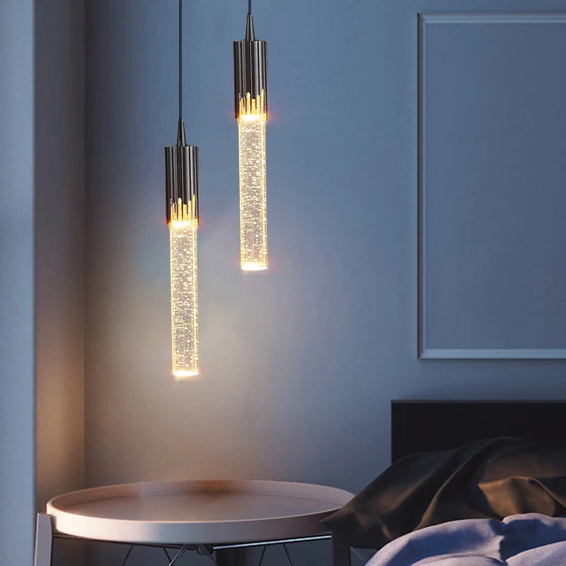 Luxe Lightfall - Lustre en cristal pour espaces contemporains