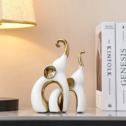 Nordic Grace - Abstract Elephant Statue for Modern Interiors