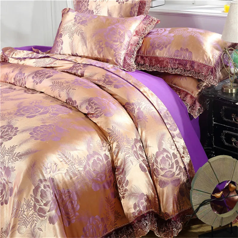 Nordic Floral Dream – Elegant Jacquard Bedding Collection