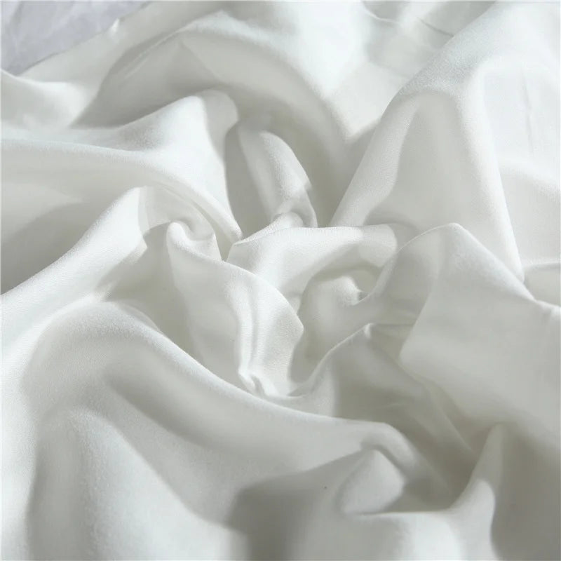 Silken Elegance - Pleated Luxury Duvet Cover Set