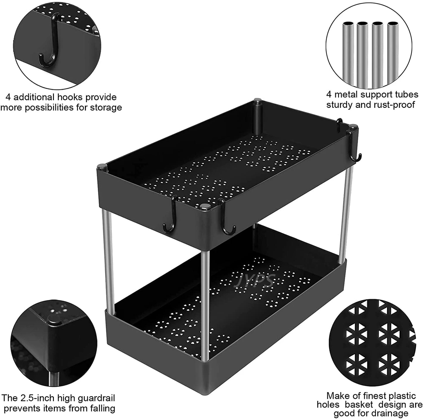 Hideaway Helper - 2-Tier Under Sink Cabinet Rack